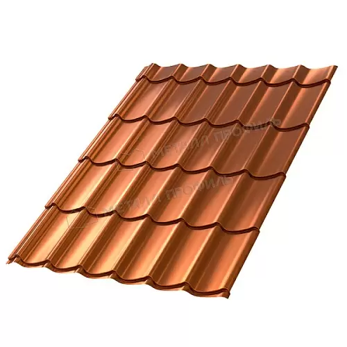 Металлочерепица МеталлПрофиль Ламонтерра (AGNETA-20-Copper\Copper-0.5) Металлочерепица МеталлПрофиль Ламонтерра (AGNETA-20-Copper\Copper-0.5)